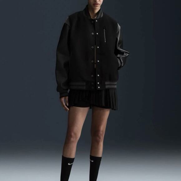 Nike Destroyer Jacket Size Small Womens Black Anthracite Sportswear Classic $500 - Picture 2 of 16